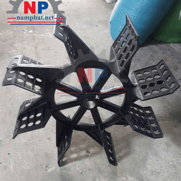 Cánh quạt oxy nuôi tôm Taiwan đen lõi inox 304